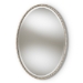 Baxton Studio Graca Modern and Contemporary Antique Silver Finished Oval Accent Wall Mirror - BSORXW-6156