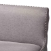 Baxton Studio Gradisca Modern and Contemporary Grey Fabric Button-tufted Upholstered Bar Bench Banquette - BSOBBT5218-Grey Bench