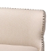 Baxton Studio Gradisca Modern and Contemporary Light Beige Fabric Button-tufted Upholstered Bar Bench Banquette - BSOBBT5218-Beige Bench