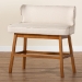 Baxton Studio Gradisca Modern and Contemporary Light Beige Fabric Button-tufted Upholstered Bar Bench Banquette - BSOBBT5218-Beige Bench