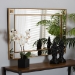 Baxton Studio Iara Modern Glam and Luxe Antique Goldleaf Finished Wood Accent Wall Mirror - BSORXW-10689
