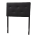Baxton Studio Kirchem Modern and Contemporary Black Faux Leather Upholstered Twin Size Headboard - BSOBBT6432-Black-Twin HB