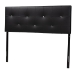 Baxton Studio Kirchem Upholstered Black Queenl Sized Headboard - BSOBBT6432-Black-HB-Queen