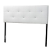 Baxton Studio Kirchem Upholstered White Queenl Sized Headboard - BSOBBT6432-White-HB-Queen