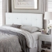 Baxton Studio Kirchem Upholstered White Queenl Sized Headboard - BSOBBT6432-White-HB-Queen