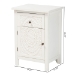 Baxton Studio Lambert Classic and Traditional White Finished Wood 1-Drawer End Table - BSOJY20B083-White-ET