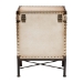 Baxton Studio Laura Vintage White Canvas Lift-Top Trunk End Table - BSOJY23B237-Open Box Laura White-ET