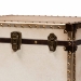 Baxton Studio Laura Vintage White Canvas Lift-Top Trunk End Table - BSOJY23B237-Open Box Laura White-ET
