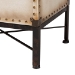 Baxton Studio Laura Vintage White Canvas Lift-Top Trunk End Table - BSOJY23B237-Open Box Laura White-ET