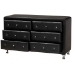 Baxton Studio Luminescence Wood Contemporary Black Upholstered Dresser - BSOBBT2030-Dresser-Black