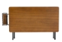 Baxton Studio Mariela Natural Brown and Black Low Profile Coffee Table with Basket - BSOTDA-W2001-Desk