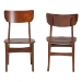 Baxton Studio Netherlands Mid-century Modern Scandinavian Style Dark Walnut Bent Wood Dining Side Chair - BSORT365-CHR