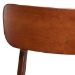 Baxton Studio Netherlands Mid-century Modern Scandinavian Style Dark Walnut Bent Wood Dining Side Chair - BSORT365-CHR