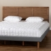 Baxton Studio Raya Mid-Century Modern Walnut Brown Finished Wood King Size Headboard - BSOMG97033-Ash Walnut-HB-King