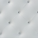 Baxton Studio Rita Modern and Contemporary Full Size White Faux Leather Upholstered Button-tufted Scalloped Headboard - BSOBBT6503-White-Full HB