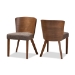 Baxton Studio Sparrow Brown Wood Modern Dining Chair (Set of 2) - BSOSPARROW DINING CHAIR-109/690