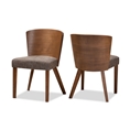 Baxton Studio Sparrow Brown Wood Modern Dining Chair (Set of 2) affordable modern furniture Chicago, Sparrow Brown Wood Modern Dining Chair,  Dining Room Furniture Chicago