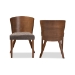 Baxton Studio Sparrow Brown Wood Modern Dining Chair (Set of 2)