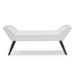 Baxton Studio Tamblin Modern and Contemporary White Faux Leather Upholstered Large Ottoman Seating Bench - BSOWS-22592-Matt White