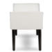 Baxton Studio Tamblin Modern and Contemporary White Faux Leather Upholstered Large Ottoman Seating Bench - BSOWS-22592-Matt White