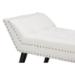 Baxton Studio Tamblin Modern and Contemporary White Faux Leather Upholstered Large Ottoman Seating Bench - BSOWS-22592-Matt White