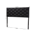 Baxton Studio Viviana Modern and Contemporary Black Faux Leather Upholstered Button-tufted Full Size Headboard - BSOBBT6506-Black-Full HB