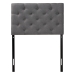 Baxton Studio Viviana Modern and Contemporary Grey Fabric Upholstered Button-Tufted Twin Size Headboard - BSOBBT6506-Grey-Twin HB