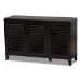 Baxton Studio Warren Espresso Shoe-Storage Cabinet - BSOFP-04LV-Espresso