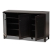 Baxton Studio Warren Espresso Shoe-Storage Cabinet - BSOFP-04LV-Espresso