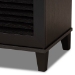 Baxton Studio Warren Espresso Shoe-Storage Cabinet - BSOFP-04LV-Espresso