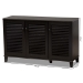 Baxton Studio Warren Espresso Shoe-Storage Cabinet - BSOFP-04LV-Espresso