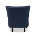 Baxton Studio Wilhelm Classic and Traditional Navy Blue Velvet Fabric Upholstered and Dark Brown Finished Wood Armchair - BSOHH-056-Velvet Blue-Chair
