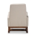 Baxton Studio Yashiya Mid-century Retro Modern Light Beige Fabric Upholstered Rocking Chair and Ottoman Set - BSOBBT5200-Light Beige Set