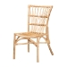 Baxton Studio Ammi Modern Bohemian Natural Brown Rattan 2-Piece Dining Chair Set