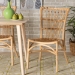 bali & pari Ammi Modern Bohemian Natural Brown Rattan Dining Chair  - BSOAmmi-Rattan-DC