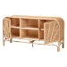 bali & pari Carabella Bohemian Natural Rattan 2-Door Storage Cabinet - BSOWS082-Natural Rattan-Cabinet