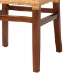 bali & pari Caspia Mid-Century Modern Walnut Brown Mahogany Wood and Natural Rattan 2-Piece Dining Chair Set - BSOCaspia-Teak-DC