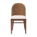 bali & pari Denver Modern Bohemian Walnut Brown Finished Acacia Wood and Seagrass Dining Chair - BSODenver-Wood/Banana Leaf-DC