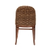 bali & pari Denver Modern Bohemian Walnut Brown Finished Acacia Wood and Seagrass Dining Chair - BSODenver-Wood/Banana Leaf-DC