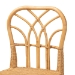bali & pari Monaco Modern Bohemian Natural Rattan and Mahogany Wood Counter Stool - BSOMonaco-Rattan-CC
