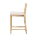 bali & pari Sofia Modern and Contemporary Natural Finished Wood and Rattan Counter Stool - BSOSofia-Natural-CS