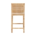 bali & pari Sofia Modern and Contemporary Natural Finished Wood and Rattan Counter Stool - BSOSofia-Natural-CS
