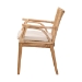 bali & pari Storsel Modern Bohemian Natural Brown Finished Teak Wood and Rattan Dining Chair - BSOStorsel-Rattan-DC