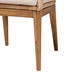 bali & pari Storsel Modern Bohemian Natural Brown Finished Teak Wood and Rattan Dining Chair - BSOStorsel-Rattan-DC