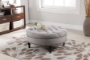 Baxton Studio Palfrey Beige Linen Modern Tufted Ottoman - BSO531-Beige-OTTO