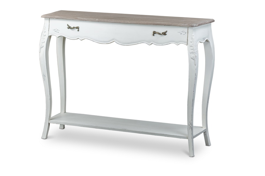 Baxton Studio Bourbonnais Wood Traditional French Console Table