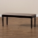 Baxton Studio Giovanni Modern and Contemporary Sand Fabric Upholstered and Dark Brown Finished Wood Dining Bench - BSORH038-Sand/Dark Brown-Dining Bench