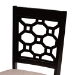 Baxton Studio Peter Modern and Contemporary Sand Fabric Upholstered and Dark Brown Finished Wood 4-Piece Dining Chair Set - BSORH335C-Sand/Dark Brown-DC-4PK
