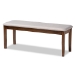 Baxton Studio Gabriel Modern and Contemporary Grey Fabric Upholstered and Walnut Brown Finished Wood 6-Piece Dining Set - BSORH335C-Grey/Walnut-6PC Dining Set