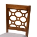 Baxton Studio Henry Modern and Contemporary Grey Fabric Upholstered and Walnut Brown Finished Wood 5-Piece Dining Set - BSORH335C-Grey/Walnut-5PC Dining Set